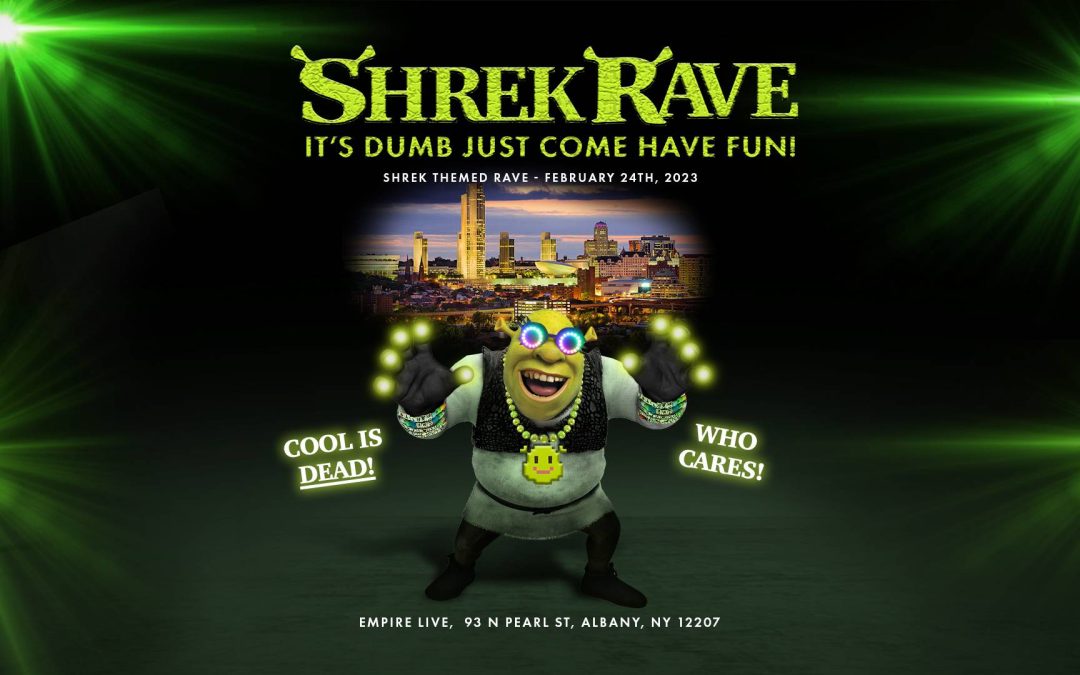 Rave do Shrek' leva o pântano da animação ao Brooklyn de Nova York