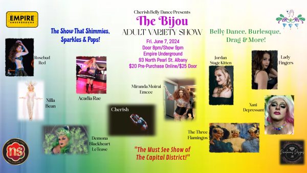 Cherish Belly Dance Presents: The Bijou Adult Variety Show – 18+ ONLY EVENT